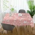 thumbnail image 6 of Coolnut Beautiful Little Flowers Tablecloth 60" x 60" Rectangle Table Cloth Stain-Resistant Dining Table Cover for Home Dinner Party House Decor, 6 of 7