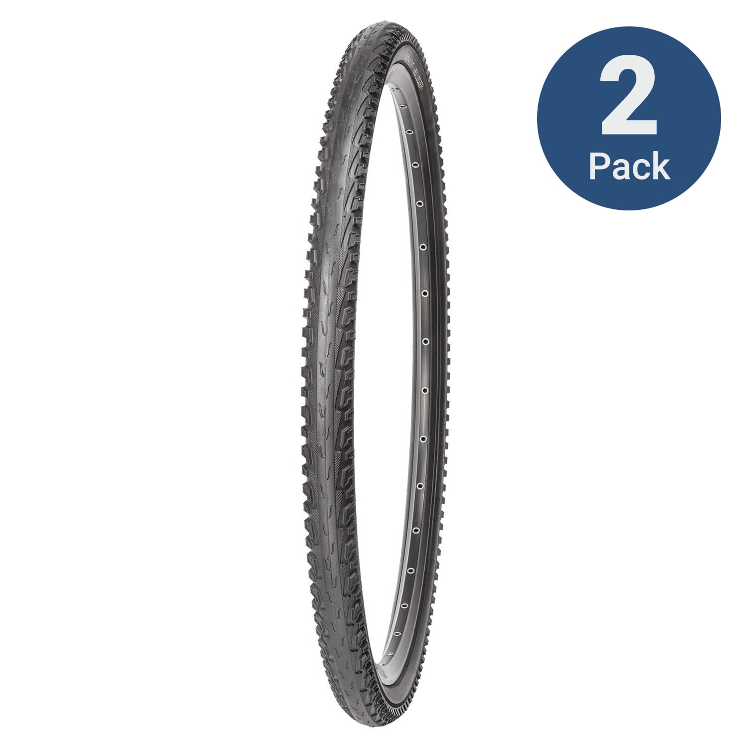 2 NEW 26'' X 1.75 BLK/GUM-WALL BICYCLE TIRES, 2 TUBES & LINERS FOR MTB, 