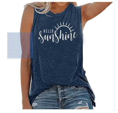 Sunshine and Coffee Tank Casual Summer 
