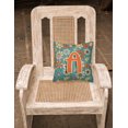 thumbnail image 2 of Carolines Treasures CJ2012-APW1414 Lettre A Fleurs Rétro Bleu Tissu Coussin Décoratif, 2 of 4