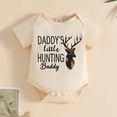 thumbnail image 7 of CAICJ98 Newborn Baby Boy Summer Clothes Hunting Short Sleeve Romper Shirt Tops Pants Fall Outfits Hat Set Baby Boy's Clothing (Beige,12-18 Months), 7 of 7