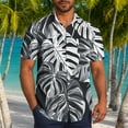 thumbnail image 2 of Short Sleeve Hawaiian Shirts for Men Casual Button Down Shirt Tropical Printed Summer Vacation Beach Shirt, 2 of 6