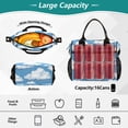 thumbnail image 4 of Ckdifva Clouds in Sky Cooler Bag Cooler Cooling Tote Lunch Bag Lunch Box Front Pocket with Shoulder Strap, 4 of 6