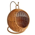 thumbnail image 5 of Space Saving Cats Swing Bed with Rattan Like Weave for Apartment Cats Hammock Bed Resting Bed for Small Cats, 5 of 8