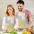thumbnail image 3 of Pioneer Flower Floral Print Pattern Apron for Women and Men, Cotton Linen Waterproof with Pockets, Adjustable, 33x27 Inch for Kitchen, Gardening, BBQ, Salon, 3 of 6