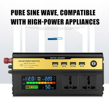 Gerich 5000W Sine Wave Inverter High Power Car Inverter Solar Inverter 12V-220V