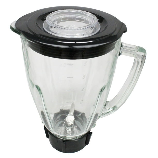 6Piece Round Glass Blender Jar Replacement Kit for Oster Blender, 1.25