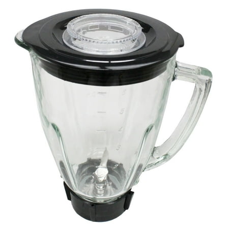 6-Piece Round Glass Blender Jar Replacement Kit for Oster Blender, 1.25