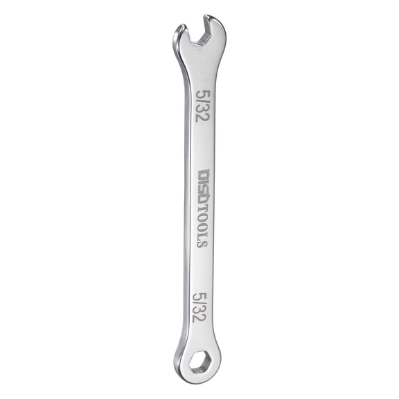 Uxcell Thin Combination Wrench 5/32" with 12-Point Ended and 15°Angled Open End