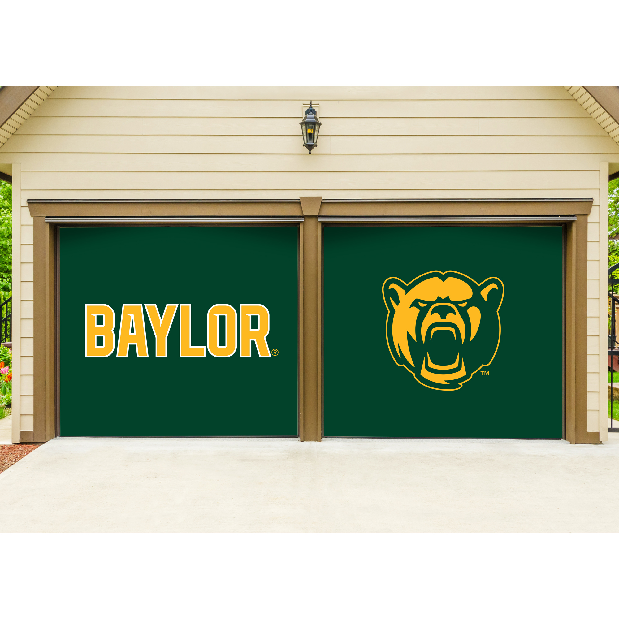 Baylor Bears 7' x 8' 2Piece Split Garage Door Decor