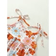 thumbnail image 4 of xiaxaixu Barboteuse Fille Enfant, Été Sans Manches Fleur / Imprimé Bull Justaucorps Court + Bandeau, 4 of 8