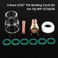 thumbnail image 1 of Lefu 10PC TIG Welding Torch Stubby Gas Lens #12 Cup for WP-17/18/26 2.4mm 3/32\", 1 of 9
