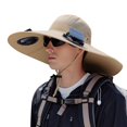 thumbnail image 3 of Kcolen Sun Hats for Men Xxl Solar Powered Hat with Integrated Fan for Outdoor Activities Wide Brim Sun Breathable Unisex Design, 3 of 7