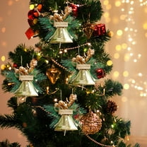 Stijggn Bells for Christmas Decoration Christmas Ornaments Christmas Tree Hanging Ornament Metal Jingle Bells for Christmas Wreaths,Tree and Door Decor