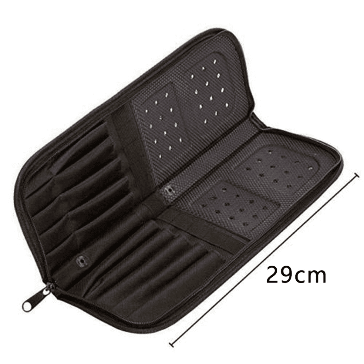 5pcs 29Cm Artist Paint Brush Holder Zippered Brush Case for Oil Acrylic Watercolor Brush Breathable Painting Kit