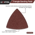 thumbnail image 2 of 30 Pcs 3-1/8 Inch (80mm) Triangular Hook & Loop Oscillating Multitool Sanding Pads Triangle Sanding Pads 40 Grit No Hole Triangle Sandpaper Detail Sander Sandpaper for Wood Metal Polishing, 2 of 7