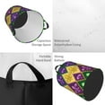 thumbnail image 4 of Fotbe Mardi Gras4 Laundry Basket with Handles, Waterproof Large Laundry Hamper, Wash Bag for Corner Dorm, Rolling Laundry Basket with Handles-Small, 4 of 8