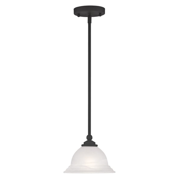 Livex Lighting North Port Mini Pendant in Black