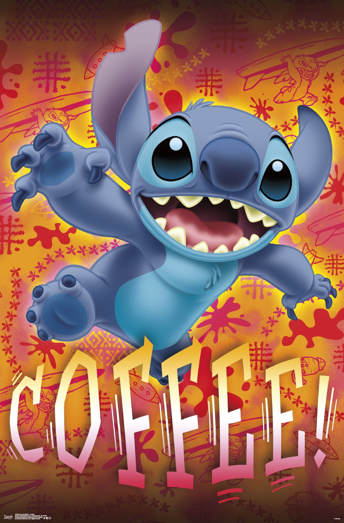 Lilo and Stitch - Coffee Poster and Mount Bundle - Walmart.com