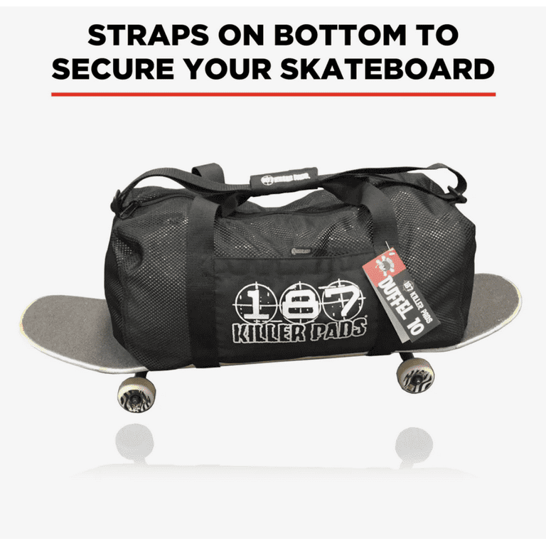 187 Killer Pads Mesh Duffel Bag for Skateboarding, Black - Walmart.com
