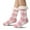 Pink, variant on LYMAYTER Women Slip Grip Socks Fashion Buffalo Plaid Fuzzy Socks Winter Non-Slip Sole Slippers Socks