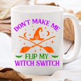 thumbnail image 2 of Witch Coffee Ceramic Mug, Don't Make Me Flip My Witch Switch Mug, Halloween Mugs For Mom Dad Best Friends Funny Ghost Halloween Mug, Cute Halloween Mugs Fall Gifts Halloween, 2 of 6