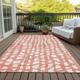 thumbnail image 6 of Addison Rugs Chantille Indoor/Outdoor Transitional Squares Salmon Washable Rectangle Rug, 10' x 14', 6 of 6