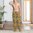thumbnail image 2 of Yiaed Kittens With Maple Leaves Print Men's Lounge Pants, Loose PJ Bottoms, Long Pajama Pants for Men-Large, 2 of 6