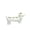 White, variant on Dachshund Toothbrush Holder Resin Organizer For Toothpaste And Makeup Brushes Black 1 Count
