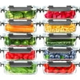 thumbnail image 1 of 10 Pack Glass Meal Prep Containers, Airtight Food Storage Containers with Lids, Pantry Kitchen Storage Containers for Lunch, Food Storage, Meal Prep, Glass Lunch Bento Boxes - 22 OZ, 1 of 7