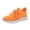 Orange, variant on Vedolay Flats Sneakers Women's Platform Wedge Slip-On Sneakers,Comfortable Sole Round Toe Sneakers,Orange 8