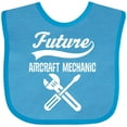 thumbnail image 3 of Inktastic Future Aircraft Mechanic Childs Occupation Boys Baby Bib, 3 of 4