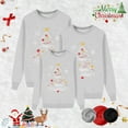 thumbnail image 2 of Fiaer Matching Family Christmas Sweatshirts Tree Letter Graphic Crew Neck Pullovers Long Sleeve Loose Fit Xmas Trendy Tops Kid 130, 2 of 4