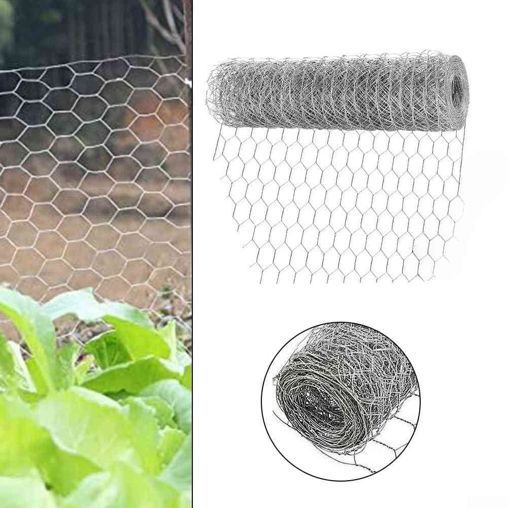 Chicken Wire Mesh,Poultry Wire Netting,1" Hole Size Hexagonal Galvanized Chicken Wire Mesh Fencing,Outdoor Anti-Rust Garden Animal Barrier Fence for Chicken Coop Barrier Rabbit Cage(13.7"×118")