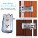 thumbnail image 2 of WAFU HF-018W WiFi Smart Electronic Lock Tuya / SmartLife Lock Control remoto Invisible Cerradura de Tomshoo Cerradura inteligente, 2 of 2