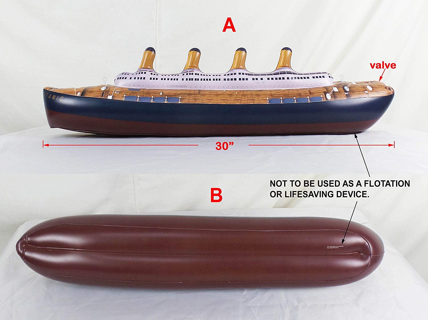 inflatable titanic toy