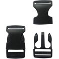 thumbnail image 1 of 1 Inch Flat Heavy Duty Dual Adjustable Side Release Plastic Buckles,20 Pack, 1 of 3