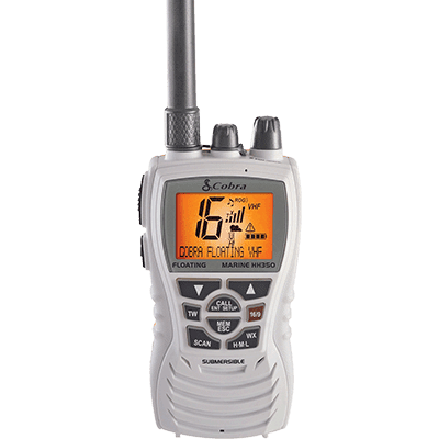 Cobra MR HH350W FLT VHF-HH, 6 Watt, Floats, White