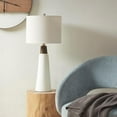 thumbnail image 3 of INK+IVY Tristan Tristan Ceramic with Wood Table Lamp in White and Cream Finish, 3 of 5