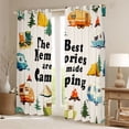 thumbnail image 2 of Erosebridal Kids Happy Camping Blackout Curtains Set of 2 (52x84 Each),Kawaii Camper Window Curtains for Boys Girls,Luxury Bedroom Decor, 2 of 6