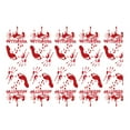 thumbnail image 1 of SLYNSHome Halloween Tablecloth Disposable Red Handprint Plastic Table Cover for Halloweens Party Decorations Supplies, 1 of 7