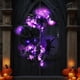 thumbnail image 3 of 2024 Nueva corona de Halloween, coronas de gato negro de luna de Halloween con luces, decoración del hogar para colgar, corona de gato negro de luna de flores, decoración de pared de fiesta para el ho, 3 of 7