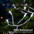 thumbnail image 2 of Beatineon 100 LED Christmas String Lights, 25ft IP68 Waterproof Outdoor LED String, Connectable for Patio, Fence & Holiday Decor, ETL Listed,White, 2 of 5