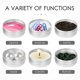 thumbnail image 3 of 30 Pack Screw Top Round Metal Lip Balm Tins Containers Lids (1oz), 3 of 5