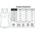 thumbnail image 2 of Attraco Women's Racerback Tank Tops Cotton Wide Strap Yoga Workout Undershirt Pack of 2, 2 of 7