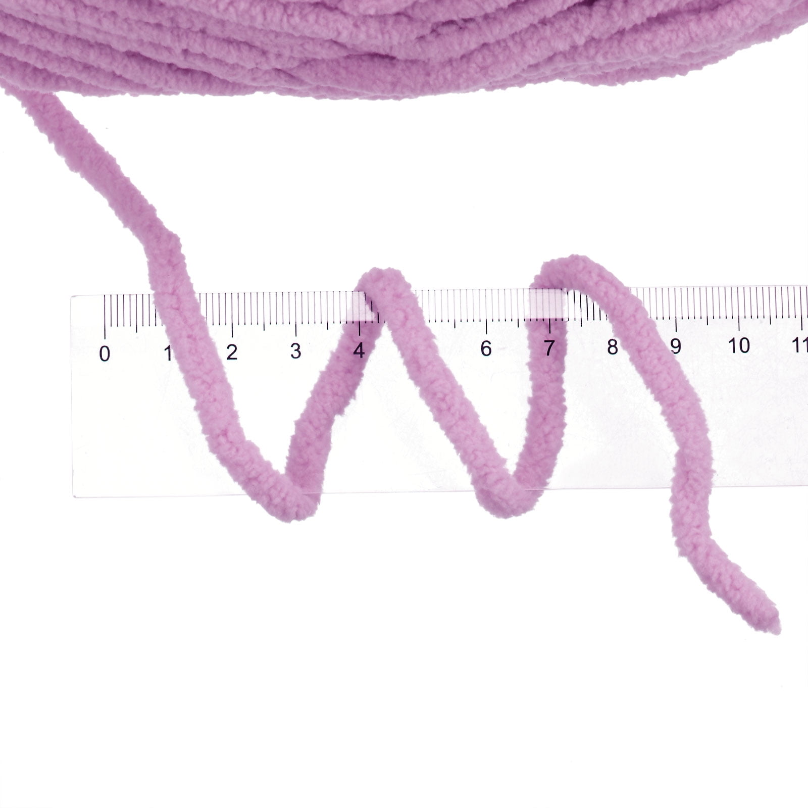 Uxcell 4Skeins Chenille Yarn Blanket Yarn 4x100g/14oz Gauge 5# Bulky Polyester Light Purple, 4x68m(248yds)