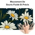thumbnail image 2 of Daisy Mouse Pad - Cloth with Rubberized Base, Cute and Functional, Perfect for Office and Home Use, Non-Slip Design, 2 of 6