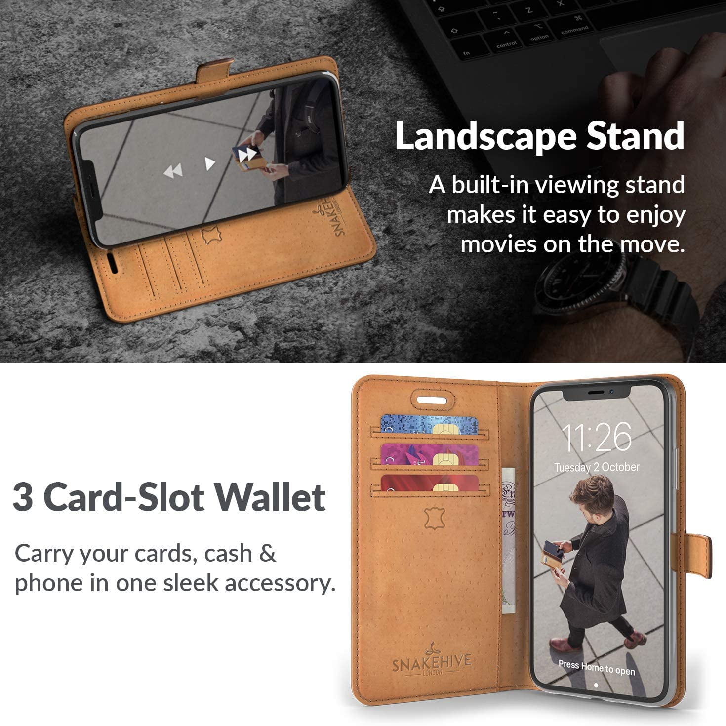 سعر طيور الحب Snakehive Vintage Wallet for Apple iPhone 11 Pro Max || Real ...