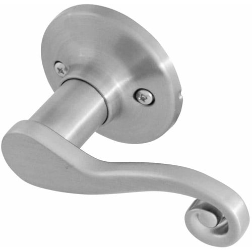 Honeywell Scroll Right Dummy Door Lever Satin Nickel Walmart Com Walmart Com