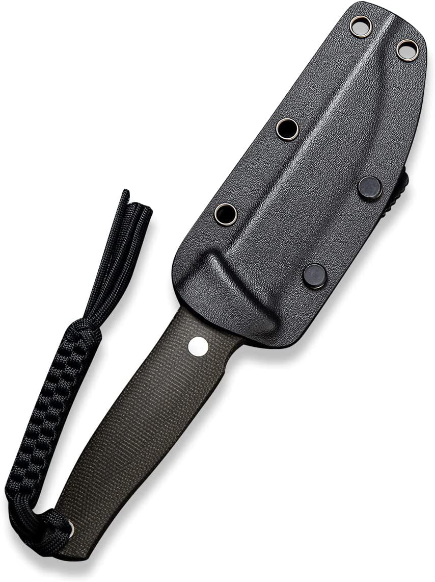 CIVIVI 4.07 in Drop-Point D2 Blade Tactical Knives, with Black Lanyard C19046-4
